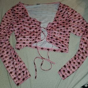 Shein Long Sleeved Crop Top